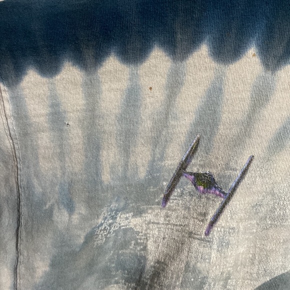 Vintage RARE 1997 Liquid Blue Star Wars All Over Print Tee Shirt - Picture 8 of 8